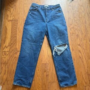 Abercrombie & Fitch '90s Straight Ultra High Rise Jeans - Classic Blue Size 14